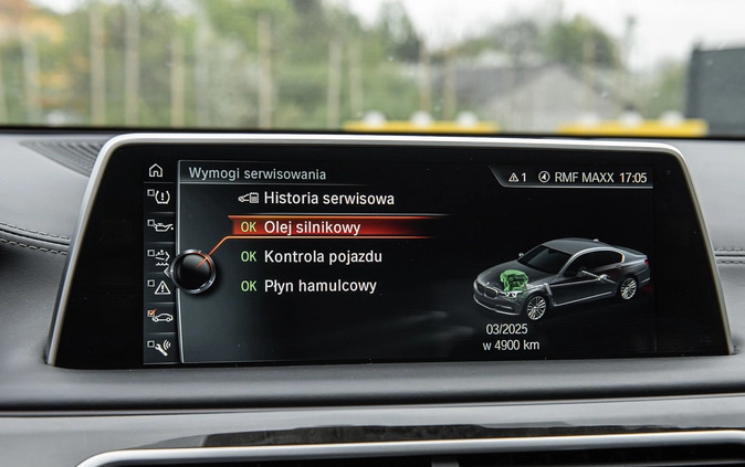 BMW Seria 7 cena 149000 przebieg: 255000, rok produkcji 2016 z Sejny małe 781